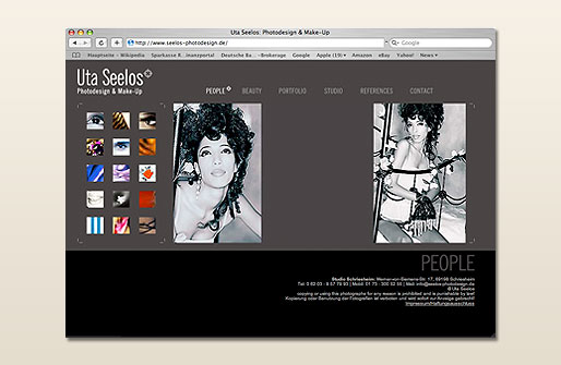 Internetpräsenz Uta Seelos Photodesign